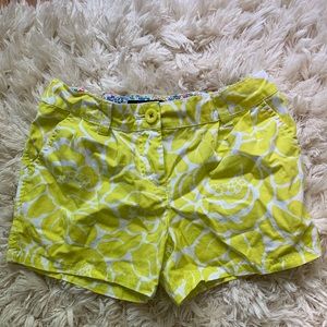 MINI BODEN girls floral shorts